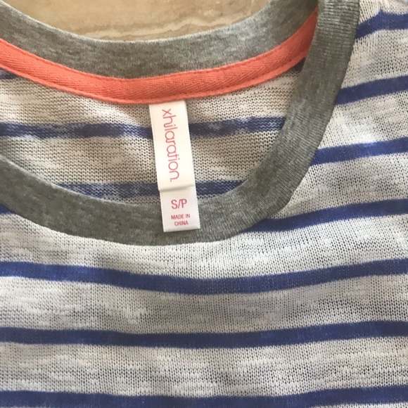 NWT Xhilaration Knit Striped Cropped Muscle Tank - Picture 2 of 4